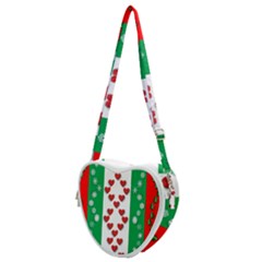 Christmas-05 Heart Shoulder Bag by nateshop