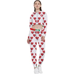 Christmas-05 Cropped Zip Up Lounge Set by nateshop