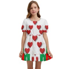 Christmas-05 Kids  Short Sleeve Dolly Dress by nateshop