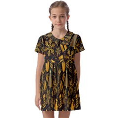 Christmas Kids  Asymmetric Collar Dress by nateshop