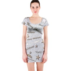 Christmas Short Sleeve Bodycon Dress