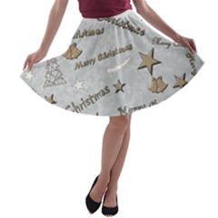 Christmas A-line Skater Skirt by nateshop