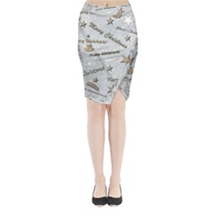 Christmas Midi Wrap Pencil Skirt