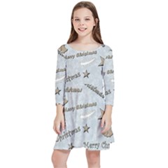 Christmas Kids  Quarter Sleeve Skater Dress