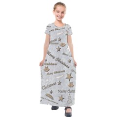 Christmas Kids  Short Sleeve Maxi Dress by nateshop