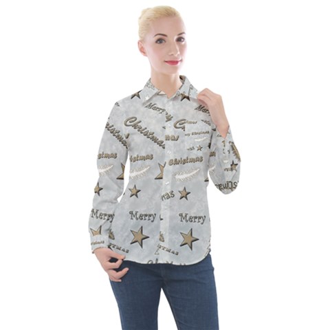 Christmas Women s Long Sleeve Pocket Shirt by nateshop