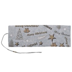 Christmas Roll Up Canvas Pencil Holder (M)