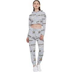 Christmas Cropped Zip Up Lounge Set by nateshop