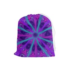 Wallpaper Tie Dye Pattern Drawstring Pouch (large) by Wegoenart