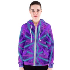 Wallpaper Tie Dye Pattern Women s Zipper Hoodie by Wegoenart