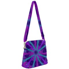 Wallpaper Tie Dye Pattern Zipper Messenger Bag by Wegoenart