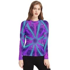 Wallpaper Tie Dye Pattern Women s Long Sleeve Rash Guard by Wegoenart