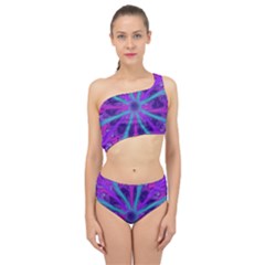 Wallpaper Tie Dye Pattern Spliced Up Two Piece Swimsuit by Wegoenart