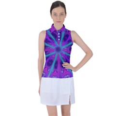 Wallpaper Tie Dye Pattern Women s Sleeveless Polo Tee by Wegoenart