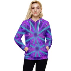 Wallpaper Tie Dye Pattern Women s Lightweight Drawstring Hoodie by Wegoenart