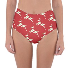 Christmas-merry Christmas Reversible High-waist Bikini Bottoms by nateshop