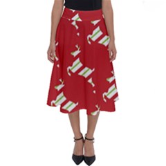 Christmas-merry Christmas Perfect Length Midi Skirt by nateshop