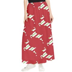 Christmas-merry Christmas Maxi Chiffon Skirt by nateshop