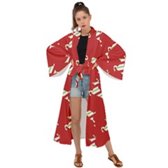 Christmas-merry Christmas Maxi Kimono by nateshop