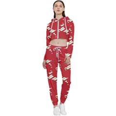 Christmas-merry Christmas Cropped Zip Up Lounge Set by nateshop