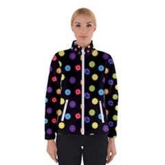 Chakra Yoga Symbol Template Women s Bomber Jacket