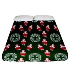 Christmas-09 Fitted Sheet (king Size) by nateshop