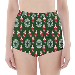 Christmas-09 High-waisted Bikini Bottoms by nateshop