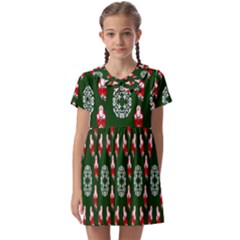 Christmas-09 Kids  Asymmetric Collar Dress by nateshop