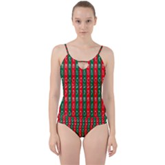 Christmas-10 Cut Out Top Tankini Set by nateshop