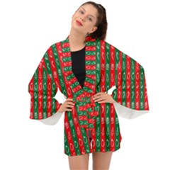 Christmas-10 Long Sleeve Kimono