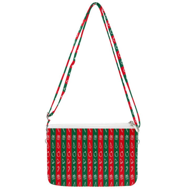 Christmas-10 Double Gusset Crossbody Bag