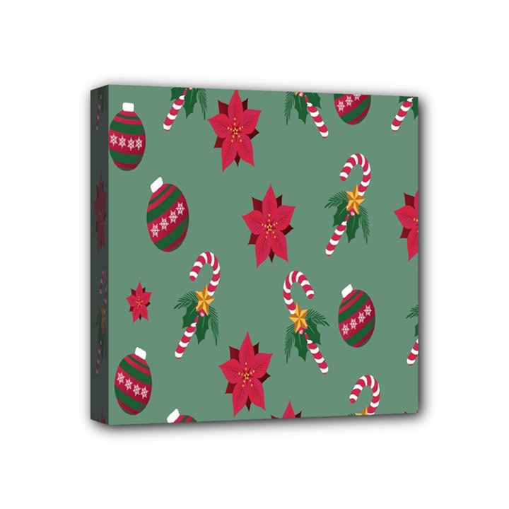 Cute ,Merry Christmas Mini Canvas 4  x 4  (Stretched)