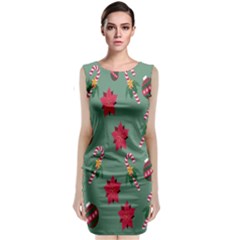 Cute ,merry Christmas Sleeveless Velvet Midi Dress by nateshop