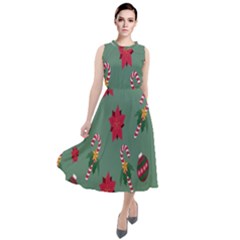 Cute ,merry Christmas Round Neck Boho Dress by nateshop