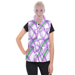 Form Background Drawing Design Women s Button Up Vest