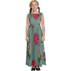 Cute ,merry Christmas Kids  Satin Sleeveless Maxi Dress by nateshop