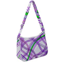 Form Background Drawing Design Zip Up Shoulder Bag by Wegoenart