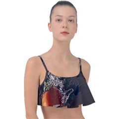 Fresh Water Tomatoes Frill Bikini Top by ConteMonfrey