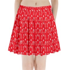 Merry Christmas,cute Pleated Mini Skirt by nateshop