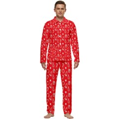 Merry Christmas,cute Men s Long Sleeve Velvet Pocket Pajamas Set by nateshop