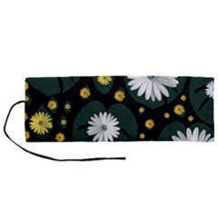 Background Pattern Texture Flower Roll Up Canvas Pencil Holder (m) by Wegoenart