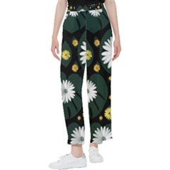 Background Pattern Texture Flower Women s Pants 