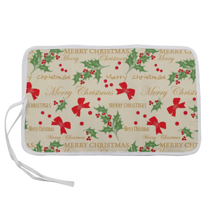 Christmas-paper Pen Storage Case (M)