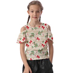 Christmas-paper Kids  Butterfly Cutout Tee by nateshop