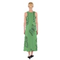 Green Nature Pattern Sleeveless Maxi Dress View2