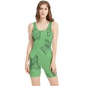 Green Nature Pattern Women s Wrestling Singlet View1