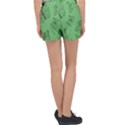 Green Nature Pattern Velour Lounge Shorts View2