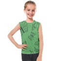 Green Nature Pattern Kids  Mesh Tank Top View1