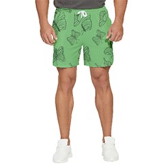 Green Nature Pattern Men s Runner Shorts by Wegoenart