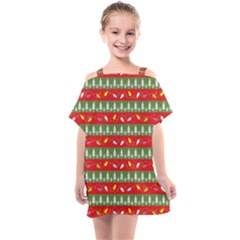 Christmas-papers Kids  One Piece Chiffon Dress